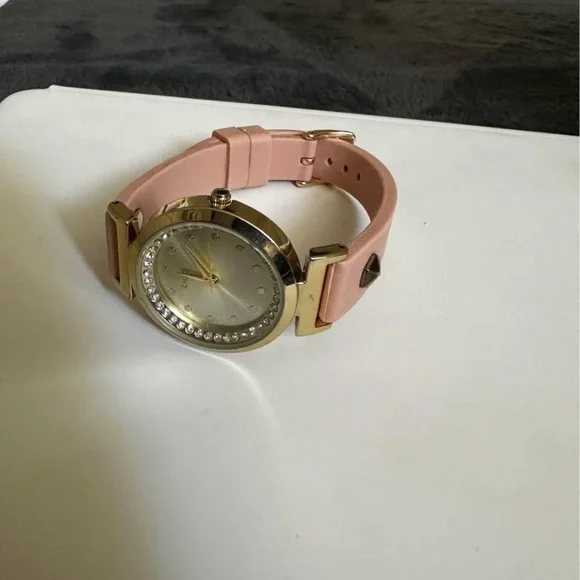 Francesca's Collections Pink and Gold Watch - Picture 5 of 6